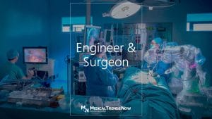 biomedical engineers, physicians, and doctors with robotic surgery