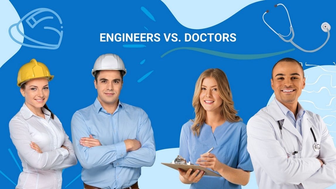 civil engineers, electrical engineering, mechanical versus nurse and doctors