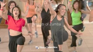 Filipino women dancing zumba workout to loose weight. benefits of zumba for your health