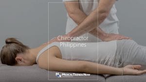 Chiropractic clinic with Filipino patient and chiropractor in the Philippines