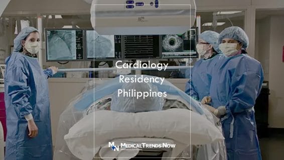 Cardiology residents in the Philippines with medical MRI CT Scan machine in hospital operating room