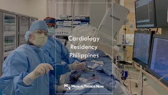 cardiology residents in the Philippines preparing for surgery in operating room hospital