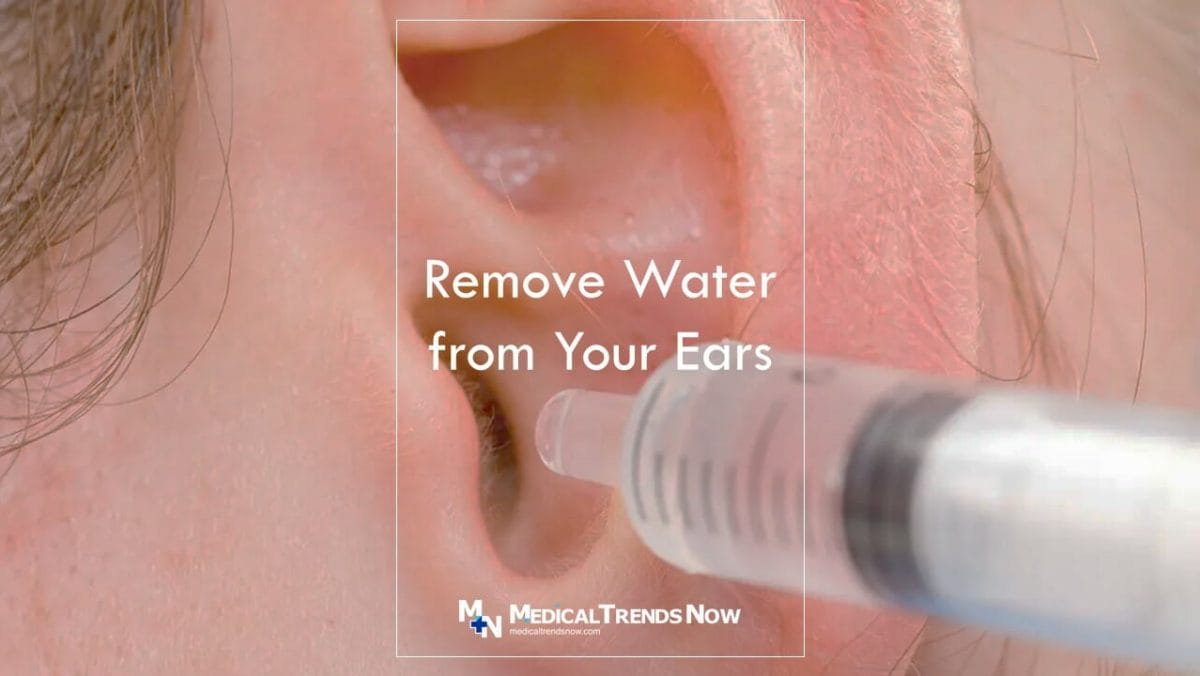 drop of water in ears