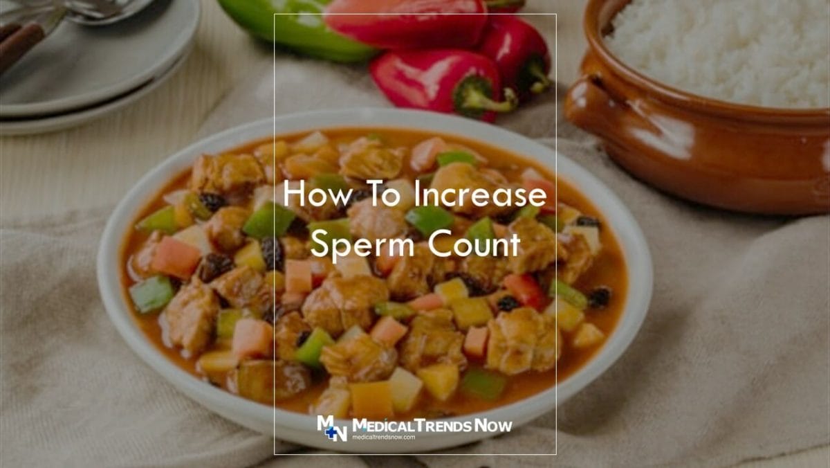 Menudo Filipino beef and liver stew in tomato sauce: Which food produce more sperm?