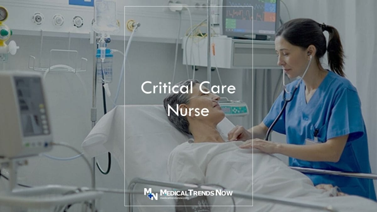 a nurse taking care of a critical care patient