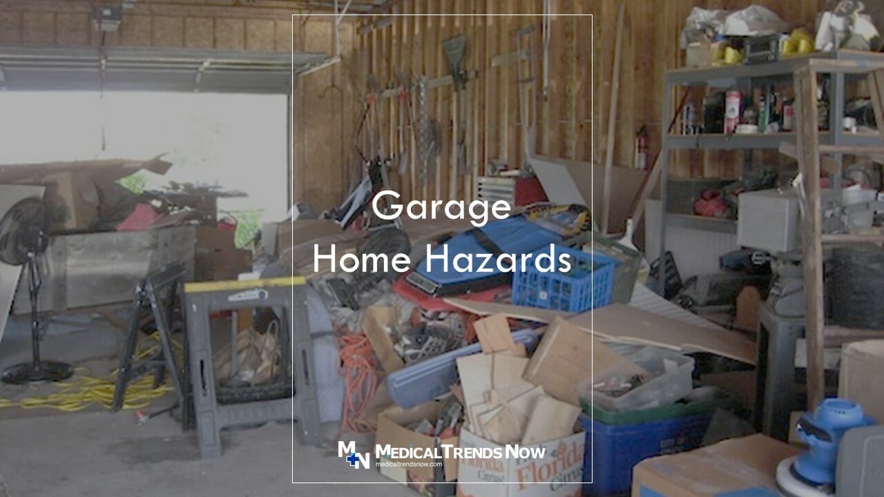 What are the 5 major hazards in the garage?