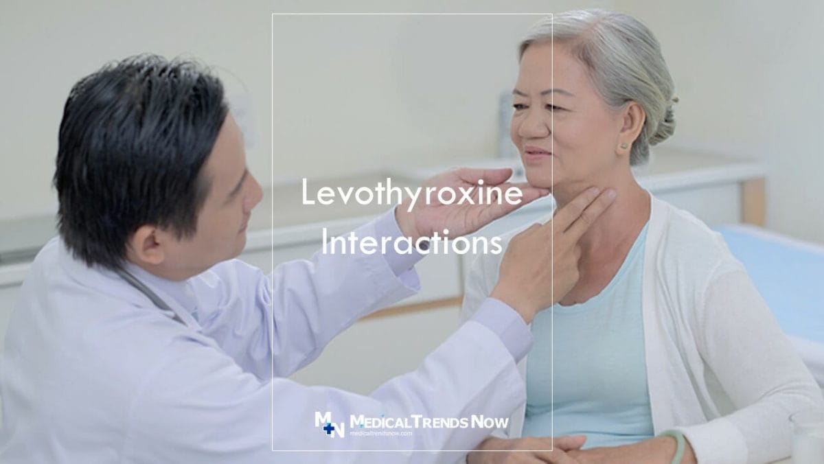 What can interact with thyroid medication?