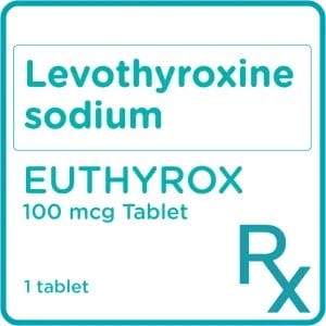 Buy it on Watsons - EUTHYROX Levothyroxine Sodium 100mcg 1 Tablet [PRESCRIPTION REQUIRED] 