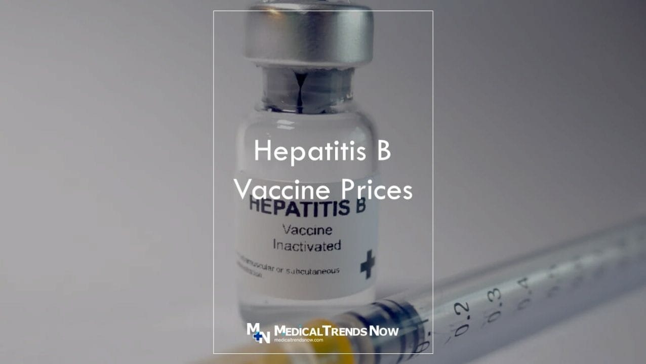 How much does Hep B vaccine cost in the Philippines?