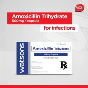 Amoxicillin 500mg Capsule [PRESCRIPTION REQUIRED] - Watsons Pharmacy