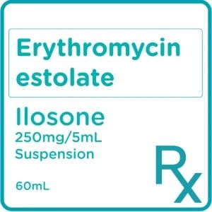 ILOSONE Erythromycin Estolate Antibiotics Suspension 60mL [PRESCRIPTION REQUIRED] Watsons Pharmacy