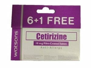 WATSONS Cetirizine HCl 6 + 1 10mg per Tablet - Watsons Pharmacy