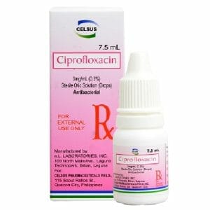 Celsus Ciprofloxacin 0.3% 7.5mL Otic Solution [PRESCRIPTION REQUIRED] Watsons Pharmacy