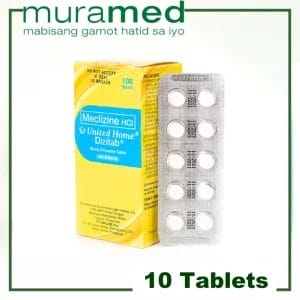 Dizitab Meclizine 25 mg Chewable Tablet