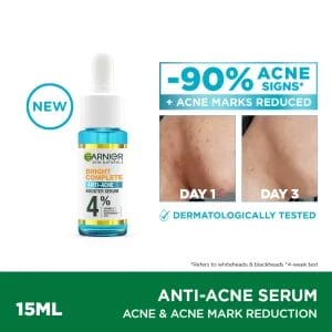 GARNIER Bright Complete Anti Acne Serum (15ml) with Niacinamide - Watsons Pharmacy