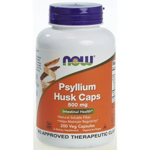 NOW Psyllium Husk Cap 500mg 200 Capsules - Watsons Pharmacy