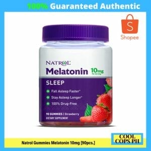 Natrol Gummies Melatonin 10mg [90pcs.] Strawberry Flavor Sleep Aid Insomnia Cure