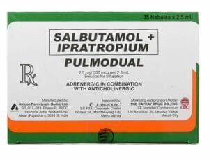 PULMODUAL Ipratropium + Salbutamol 2.5mg Solution for Inhalation 2.5mL [PRESCRIPTION REQUIRED] Watsons Pharmacy
