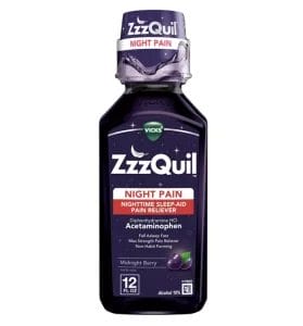 Vicks ZzzQuil Night Pain Nighttime Sleep-aid Pain Reliver