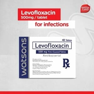WATSONS Levofloxacin 500mg 1 Tablet [PRESCRIPTION REQUIRED] Watsons Pharmacy