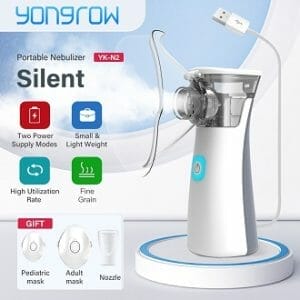 Buy Now - Yongrow Portable Nebulizer Machine Mesh Rechargeable Inhaler for Asthma Ultrasonic 
