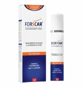 Forscar Scar Recovery Gel Silicone Treatment in Spray Form with 5% Olive Oil Squalane