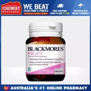 Blackmores Folate 500mcg 90 Tablets Maintain Folic Acid