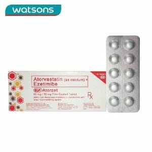 ATORZETAtorvastatin (as calcium) + Ezetimibe 10 mg/10mg 1 Film Coated Tablet [PRESCRIPTION REQUIRED]