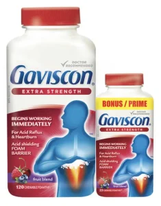 Gaviscon Extra Strength 120 Chewable Foamtabs