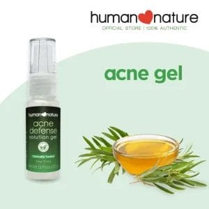 Human Nature Acne Defense Solution Gel with Tea Tree Oil for Acne-Prone Skin