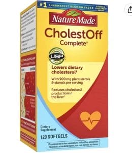 Nature Made CholestOff Complete, Dietary Supplement for Heart Health Support
