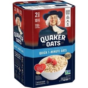 Quaker Oats 100% Whole Grain Quick 1-Minute Oats