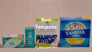 Different brands of tampons