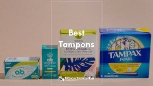 Different brands of tampons